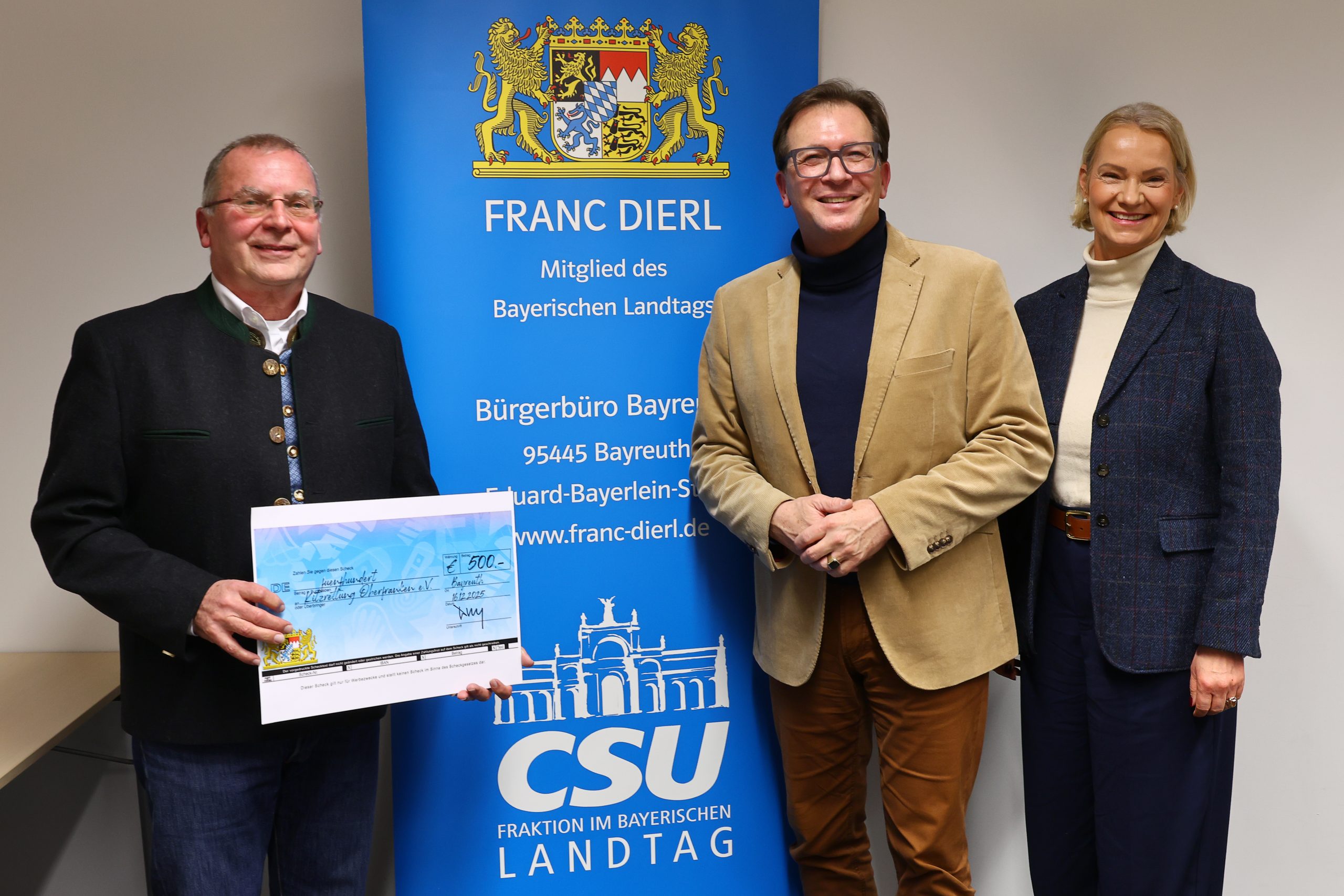 Spenden statt Senden