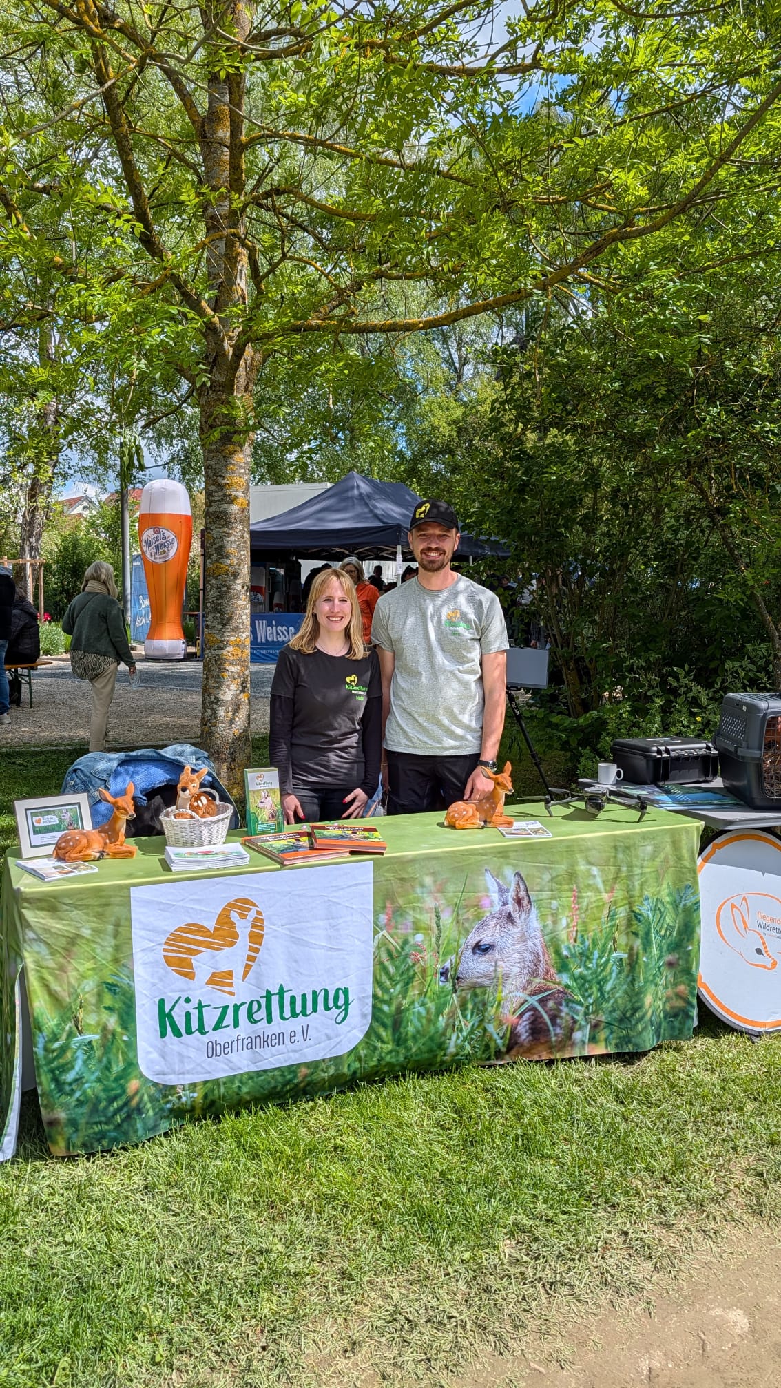 Die Kitzrettung Oberfranken am Bratwurstgipfel und in der Realschule Pegnitz
